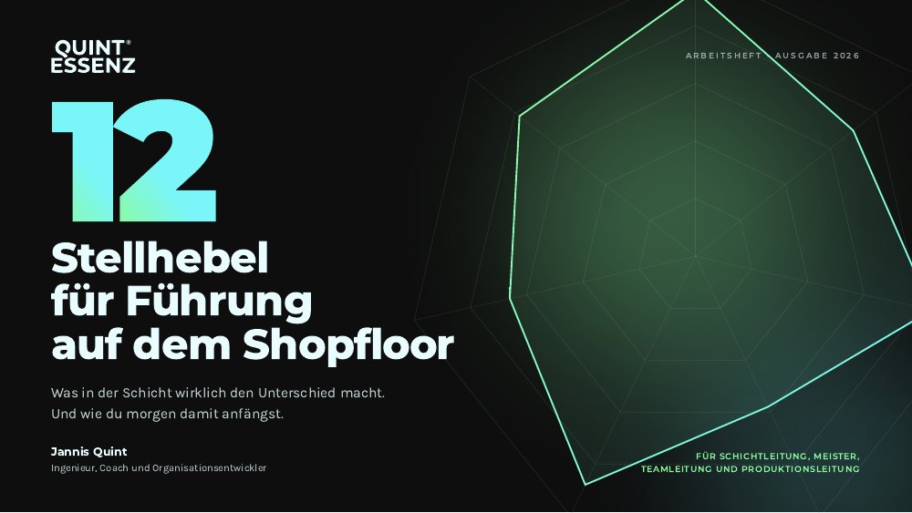 Titelseite: 12 Stellhebel für Führung auf dem Shopfloor